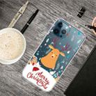 For iPhone 13 Pro Christmas Series Transparent TPU Protective Case (Christmas Ugly Deer) - 1