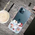 For iPhone 13 Pro Christmas Series Transparent TPU Protective Case (Snow Entertainment) - 1