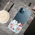 For iPhone 13 Pro Max Christmas Series Transparent TPU Protective Case (Snow Entertainment) - 1