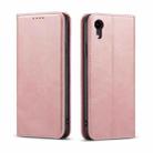 Calf Texture Magnetic Horizontal Flip Leather Case with Holder & Card Slots & Wallet For iPhone XR(Pink) - 1