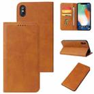 Calf Texture Magnetic Horizontal Flip Leather Case with Holder & Card Slots & Wallet For iPhone XS Max(Yellow) - 1