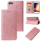 Calf Texture Magnetic Horizontal Flip Leather Case with Holder & Card Slots & Wallet For iPhone SE 2022 / SE 2020 / 8 / 7(Pink) - 1
