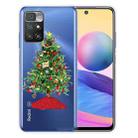 For Xiaomi Redmi 10 Christmas Series Transparent TPU Protective Case(Retro Christmas Tree) - 1