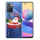 For Xiaomi Redmi 10 Christmas Series Transparent TPU Protective Case(Gift Box Old Man) - 1