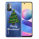 For Xiaomi Redmi Note 10 5G Christmas Series Transparent TPU Protective Case(Small Christmas Tree) - 1