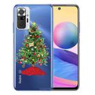 For Xiaomi Redmi Note 10 Pro 4G Christmas Series Transparent TPU Protective Case(Retro Christmas Tree) - 1