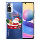 For Xiaomi Redmi Note 10 Pro 4G Christmas Series Transparent TPU Protective Case(Gift Box Old Man) - 1