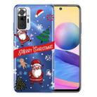 For Xiaomi Redmi Note 10 Pro 4G Christmas Series Transparent TPU Protective Case(Question Mark Old Man) - 1