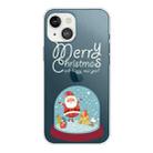 For iPhone 13 mini Christmas Series Transparent TPU Protective Case (Crystal Ball) - 1