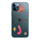 For iPhone 13 Pro Christmas Series Transparent TPU Protective Case (Gift Bird) - 1