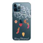 For iPhone 13 Pro Christmas Series Transparent TPU Protective Case (White Tree Gift) - 1