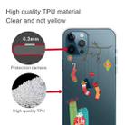For iPhone 13 Pro Christmas Series Transparent TPU Protective Case (Black Tree Gift) - 4