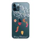 For iPhone 13 Pro Max Christmas Series Transparent TPU Protective Case (White Tree Gift) - 1