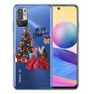 For Xiaomi Redmi Note 10 5G Christmas Series Transparent TPU Protective Case(Christmas Pajamas) - 1