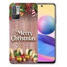 For Xiaomi Redmi Note 10 5G Christmas Series Transparent TPU Protective Case(Christmas Balls) - 1