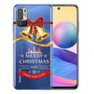 For Xiaomi Redmi Note 10 5G Christmas Series Transparent TPU Protective Case(Golden Bell) - 1