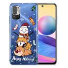 For Xiaomi Redmi Note 10 5G Christmas Series Transparent TPU Protective Case(Stacked Doll) - 1
