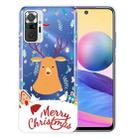 For Xiaomi Redmi Note 10 Pro 4G Christmas Series Transparent TPU Protective Case(Christmas Ugly Deer) - 1