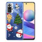 For Xiaomi Redmi Note 10 Pro 4G Christmas Series Transparent TPU Protective Case(4 Cartoons) - 1