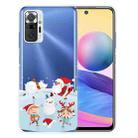 For Xiaomi Redmi Note 10 Pro 4G Christmas Series Transparent TPU Protective Case(Snow Entertainment) - 1