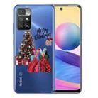 For Xiaomi Redmi 10 5G Christmas Series Transparent TPU Protective Case(Christmas Pajamas) - 1