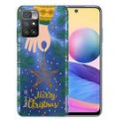 For Xiaomi Redmi 10 5G Christmas Series Transparent TPU Protective Case(Five-pointed Star) - 1