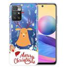 For Xiaomi Redmi 10 5G Christmas Series Transparent TPU Protective Case(Christmas Ugly Deer) - 1