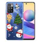 For Xiaomi Redmi 10 5G Christmas Series Transparent TPU Protective Case(4 Cartoons) - 1