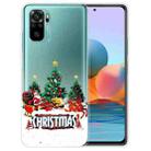 For Xiaomi Redmi Note 10 4G Christmas Series Transparent TPU Protective Case(Retro Old Man) - 1