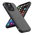 For iPhone 13 Pro Max iPAKY MG Series Carbon Fiber TPU + PC Shockproof Case (Black) - 1