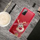 For Samsung Galaxy A02s Christmas Series Transparent TPU Protective Case(Smiley Deer) - 1