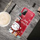 For Samsung Galaxy A02s Christmas Series Transparent TPU Protective Case(Cute Penguin Snowman) - 1