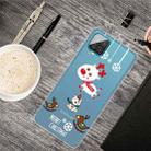 For Samsung Galaxy A12 5G Christmas Series Transparent TPU Protective Case(Trojan Bear Deer) - 1