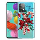 For Samsung Galaxy A32 Christmas Series Transparent TPU Protective Case(Big Crutch) - 1