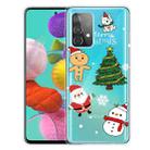 For Samsung Galaxy A32 Christmas Series Transparent TPU Protective Case(4 Cartoons) - 1