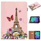 For iPad mini 6 Pure Color Painting Horizontal Flip Leather Tablet Case with Card Slots & Holder & Lanyard & Sleep / Wake-up Function(Iron Tower) - 1