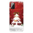 For Samsung Galaxy A02s US Edition Christmas Series Transparent TPU Protective Case(Mini Deer and Old Man) - 1