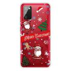For Samsung Galaxy A02s US Edition Christmas Series Transparent TPU Protective Case(Question Mark Old Man) - 1