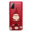 For Samsung Galaxy A02s US Edition Christmas Series Transparent TPU Protective Case(Acrobatic Snowman) - 1