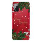 For Samsung Galaxy A02s US Edition Christmas Series Transparent TPU Protective Case(Safflower Leaves) - 1