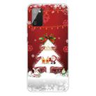 For Samsung Galaxy A02s EU Edition Christmas Series Transparent TPU Protective Case(Mini Deer and Old Man) - 1