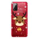 For Samsung Galaxy A02s EU Edition Christmas Series Transparent TPU Protective Case(Bell Deer) - 1