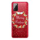 For Samsung Galaxy A02s EU Edition Christmas Series Transparent TPU Protective Case(Vintage Wreath) - 1