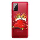 For Samsung Galaxy A03s 164mm Christmas Series Transparent TPU Protective Case(Christmas Big Shoes) - 1