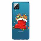 For Samsung Galaxy A12 5G Christmas Series Transparent TPU Protective Case(Christmas Big Shoes) - 1