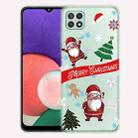 For Samsung Galaxy A22 5G Christmas Series Transparent TPU Protective Case(Question Mark Old Man) - 1