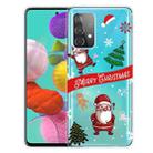 For Samsung Galaxy A32 4G Christmas Series Transparent TPU Protective Case(Question Mark Old Man) - 1