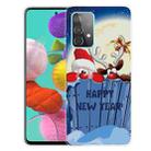 For Samsung Galaxy A32 5G Christmas Series Transparent TPU Protective Case(Wall-climbing Snowman) - 1