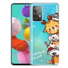 For Samsung Galaxy A32 5G Christmas Series Transparent TPU Protective Case(Multiple Animals) - 1