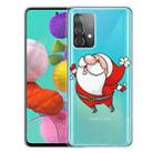 For Samsung Galaxy A52 5G / 4G Christmas Series Transparent TPU Protective Case(Look to The Sky Old Man) - 1